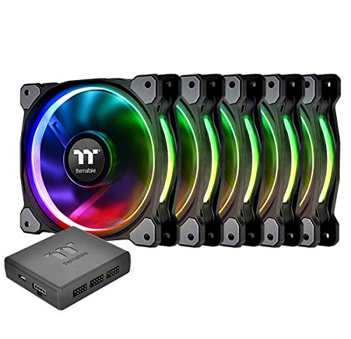 Thermaltake Riing Plus TT 48.34 CFM 120 mm Fans 5-Pack