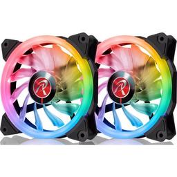 RAIJINTEK IRIS 12 RBW ADD-2 35.8 CFM 120 mm Fans 2-Pack