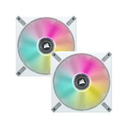 Corsair iCUE ML RGB ELITE Premium 82.9 CFM 140 mm Fans 2-Pack