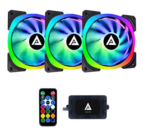 Apevia Lunar Pro 59.6 CFM 140 mm Fans 3-Pack