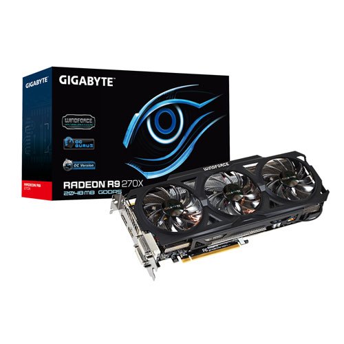 Gigabyte WINDFORCE Radeon R9 270X 2 GB Graphics Card