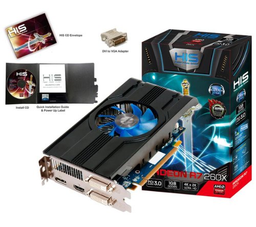 HIS iCooler Turbo Radeon R7 260X 1 GB Graphics Card