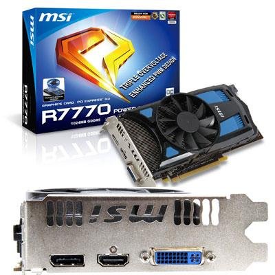 MSI R7770 PE1GD5/OC Radeon HD 7770 1 GB Graphics Card