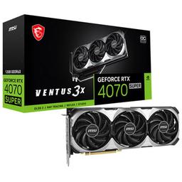 MSI VENTUS 3X OC GeForce RTX 4070 SUPER 12 GB Video Card