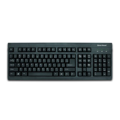 Gear Head KB2500U Wired Slim Keyboard