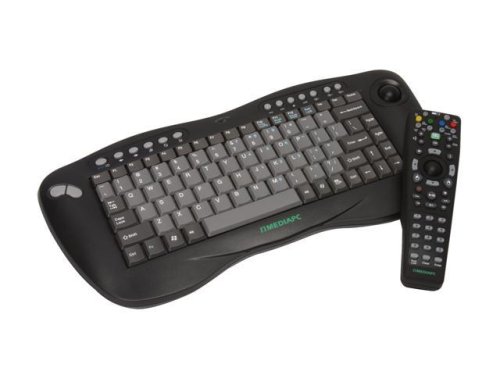 nMEDIAPC HTPCKB-B Wireless Slim Keyboard With Trackball