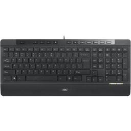 SIIG USB Slim Ergonomic Multimedia Keyboard Wired Standard Keyboard