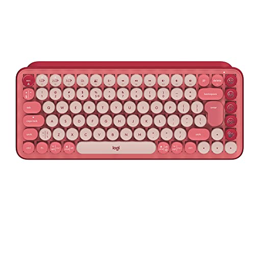 Logitech POP Keys Heartbreaker Bluetooth/Wireless Mini Keyboard