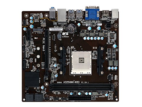 ECS A320AM4-M3D Micro ATX AM4 Motherboard