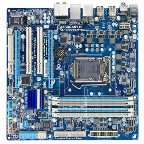 Gigabyte GA-P55M-UD2 Micro ATX LGA1156 Motherboard