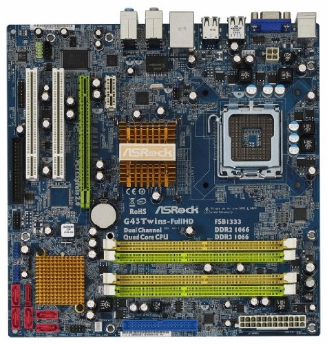 ASRock G43Twins-FullHD Micro ATX LGA775 Motherboard