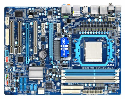 Gigabyte GA-870A-UD3 ATX AM3 Motherboard