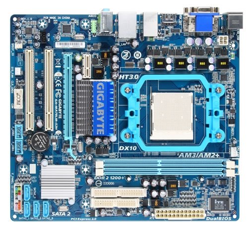 Gigabyte GA-MA78LM-S2H Micro ATX AM3/AM2+/AM2 Motherboard