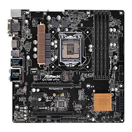 ASRock Q170M vPro Micro ATX LGA1151 Motherboard