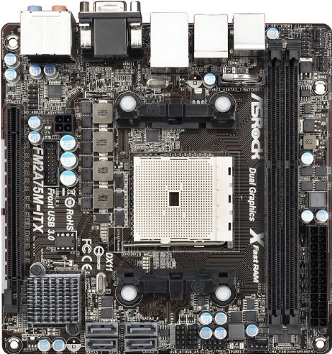 ASRock FM2A75M-ITX R2.0 Mini ITX FM2 Motherboard