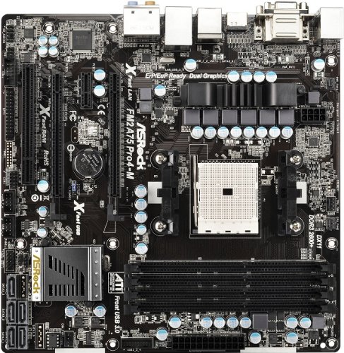 ASRock FM2A75 Pro4-M Micro ATX FM2 Motherboard