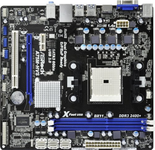 ASRock A75M-HVS Micro ATX FM1 Motherboard