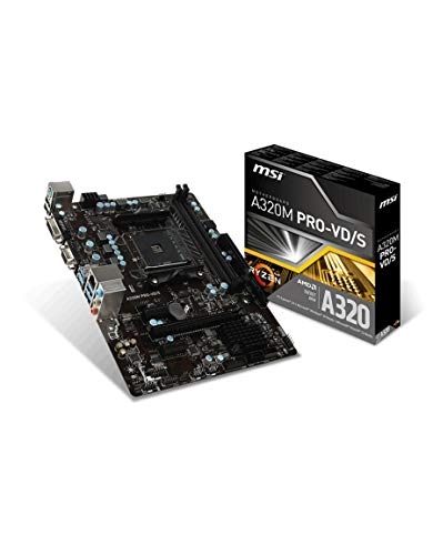 MSI A320M PRO-VD/S Micro ATX AM4 Motherboard