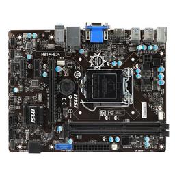 MSI H81M-E34 Micro ATX LGA1150 Motherboard