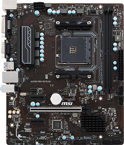 MSI A320M PRO-VD PLUS Micro ATX AM4 Motherboard