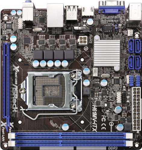 ASRock H61MV-ITX Mini ITX LGA1155 Motherboard