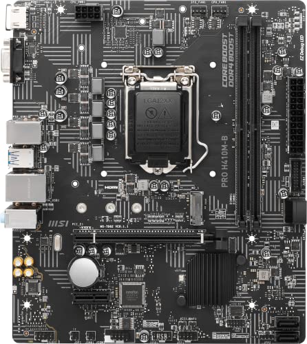 MSI PRO H410M-B Micro ATX LGA1200 Motherboard