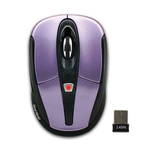 Gear Head MP2950PUR-CP10 Wireless Optical Mouse