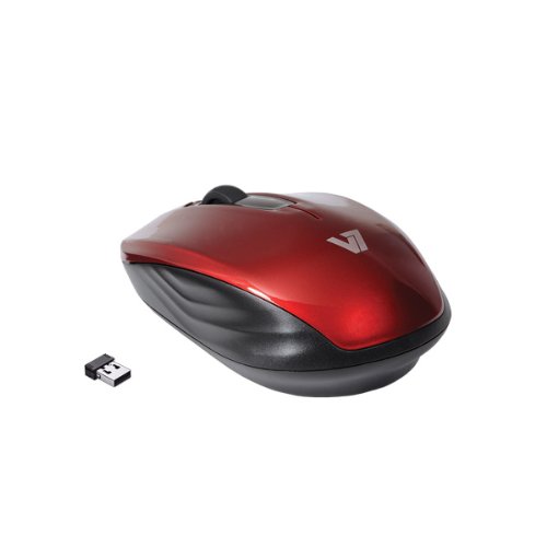 V7 MV3040-24G-RED-15NB Wireless Optical Mouse