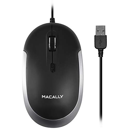 Macally DYNAMOUSE Wired Optical Mouse