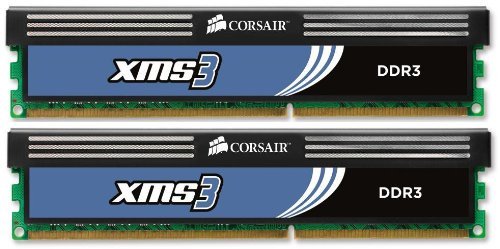 Corsair XMS3 2 GB (2 x 1 GB) DDR3-1333 CL9 Memory