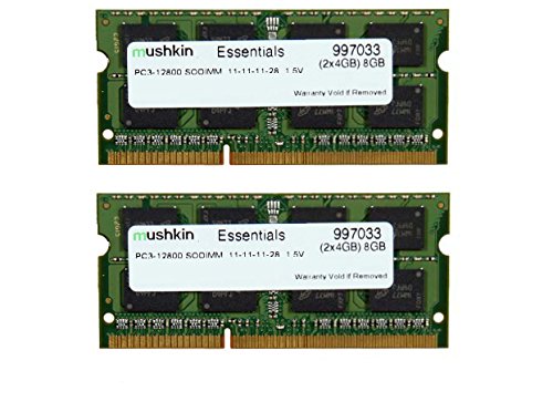 Mushkin Essentials 8 GB (2 x 4 GB) DDR3-1600 SODIMM CL11 Memory