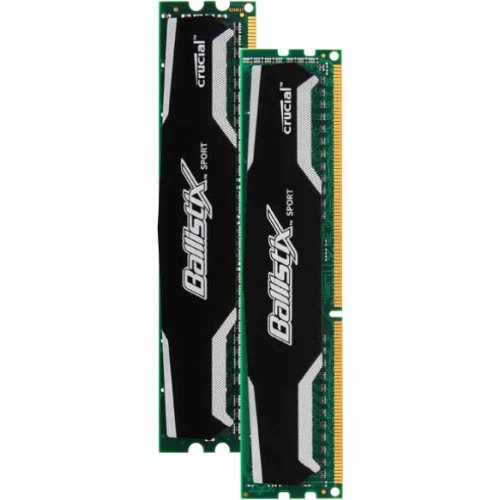 Crucial Ballistix Sport 2 GB (2 x 1 GB) DDR3-1333 CL9 Memory