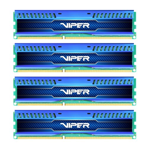 Patriot Viper 3 Low Profile Blue 32 GB (4 x 8 GB) DDR3-2133 CL11 Memory