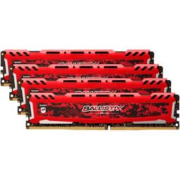 Crucial Ballistix Sport LT 32 GB (4 x 8 GB) DDR4-2666 CL16 Memory