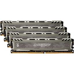 Crucial Ballistix Sport LT 32 GB (4 x 8 GB) DDR4-2666 CL16 Memory