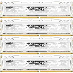 Crucial Ballistix Sport LT 64 GB (4 x 16 GB) DDR4-2400 CL16 Memory