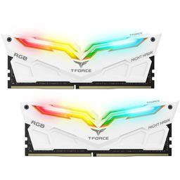 TEAMGROUP Team T-Force Night Hawk RGB 16GB (2 x 8GB) 288-Pin DDR4 SDRAM DDR4 3600 (PC4 28800) Desktop Memory Model TF2D416G3600HC18JDC01 16 GB (2 x 8 GB) DDR4-3600 CL18 Memory