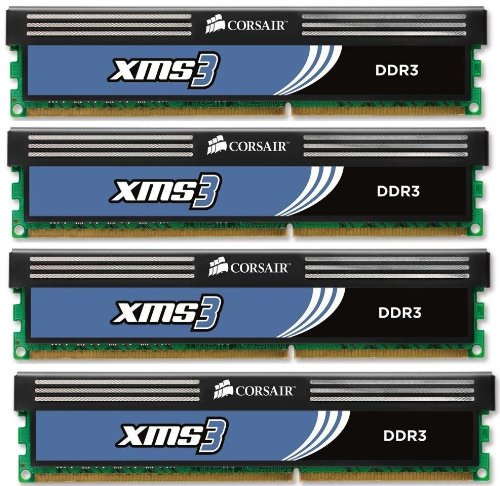 Corsair XMS3 8 GB (4 x 2 GB) DDR3-1333 CL9 Memory