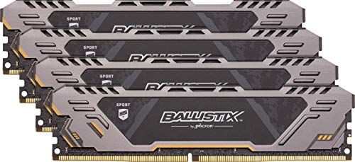 Crucial Ballistix Sport AT 32 GB (4 x 8 GB) DDR4-3200 CL16 Memory