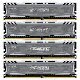 Crucial Ballistix Sport LT 64 GB (4 x 16 GB) DDR4-2400 CL16 Memory