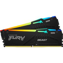 Kingston FURY Beast RGB 64 GB (2 x 32 GB) DDR5-6400 CL32 Memory