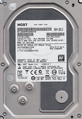 Hitachi Ultrastar 7K4000 3 TB 3.5" 7200 RPM Internal Hard Drive