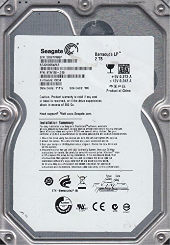 Seagate Barracuda LP 2 TB 3.5" 5900 RPM Internal Hard Drive