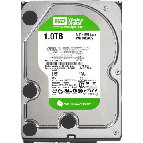 Western Digital Caviar Green 1 TB 3.5" 5400 RPM Internal Hard Drive