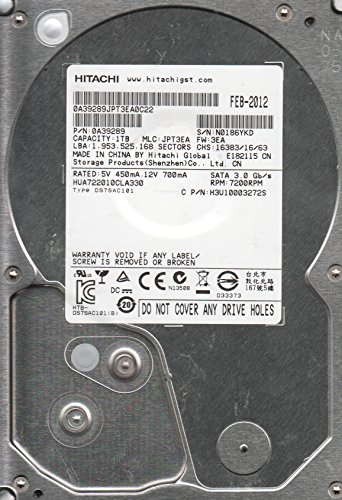 Hitachi A7K2000 1 TB 3.5" 7200 RPM Internal Hard Drive