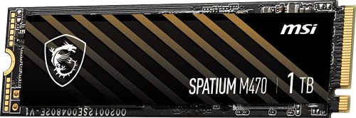 MSI SPATIUM M470 1 TB M.2-2280 PCIe 4.0 X4 NVME Solid State Drive